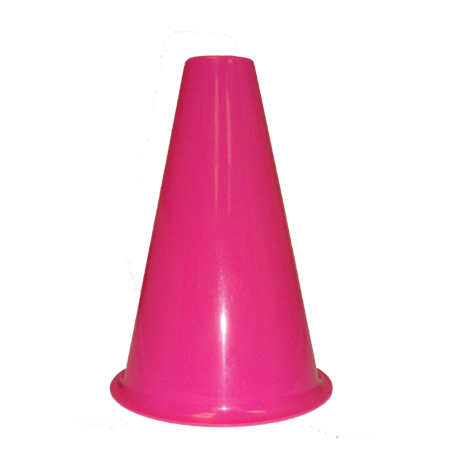 16 Pack Hot Pink Plastic Cheerleading Megaphones 8 Inches Tall,