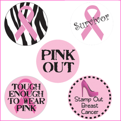 Pink Out Stickers