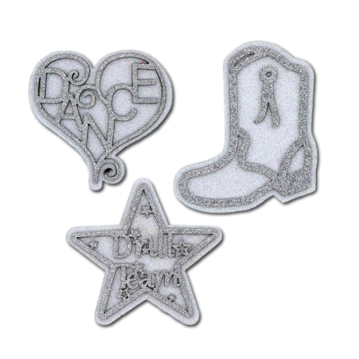 silver dance drill team glitter foam