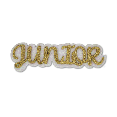 gold junior glitter foam.