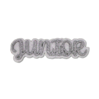 silver junior glitter foam.