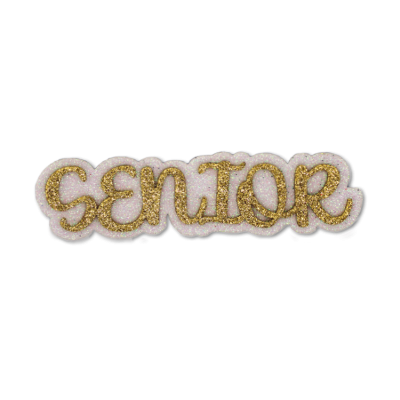 gold senior glitter foam.