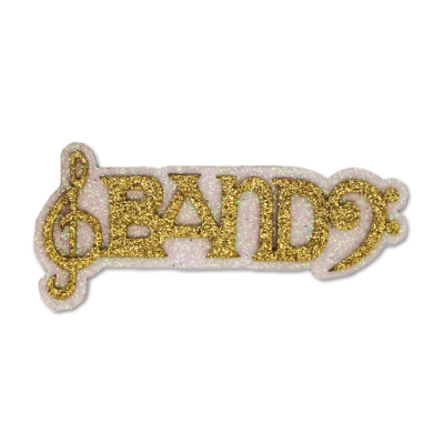 gold band glitter foam.