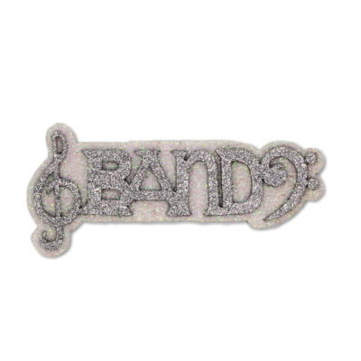 silver band glitter foam.
