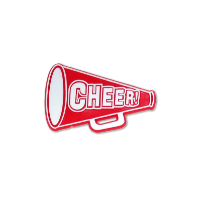 cheer megaphone red trinket