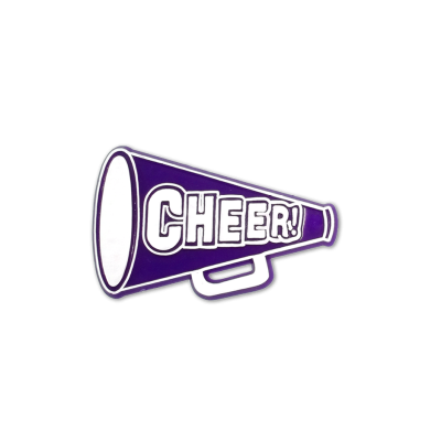 cheer megaphone purple trinket