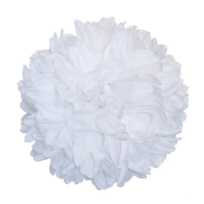 white 8.5 inch old style mum
