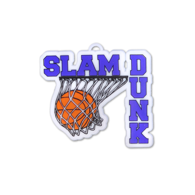 slam dunk basketball purple and white trinket.