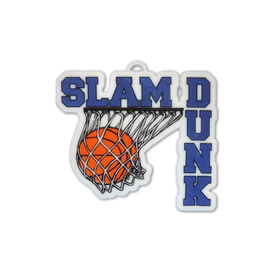 slam dunk basketball navy and white trinket.