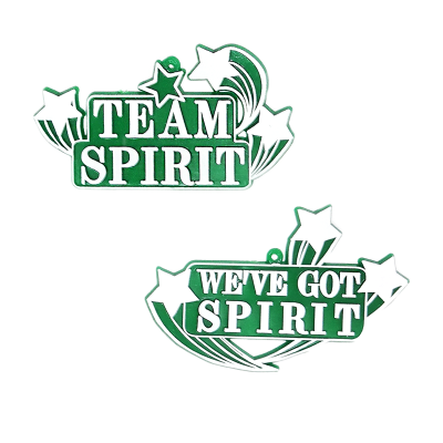 emerald and white team spirit trinkets