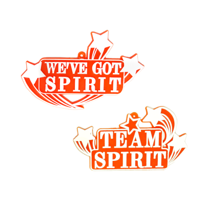 orange and white team spirit trinkets