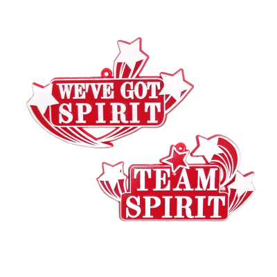 red and white team spirit trinkets