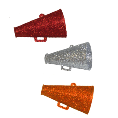 1.75" Glitter Megaphones