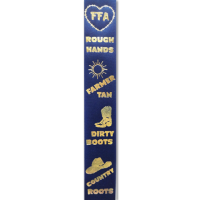 FFA rough hands imprint ribbon