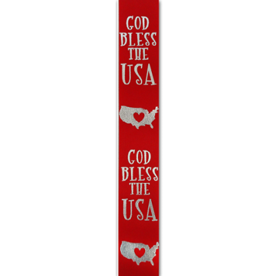 God bless USA imprint ribbon