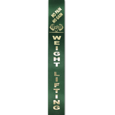 weight lifting imprint ribbon