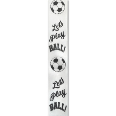 lets play soccer imprint ribbon
