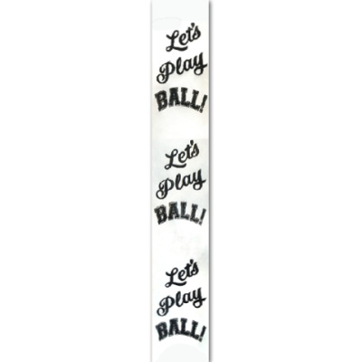 lets play ball imprint ribbon