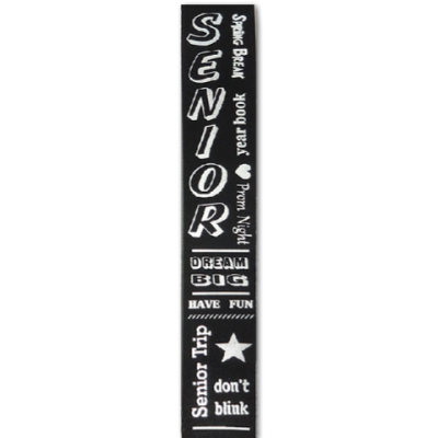senior words imprint ribbon