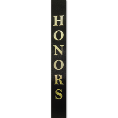honors imprint ribbon
