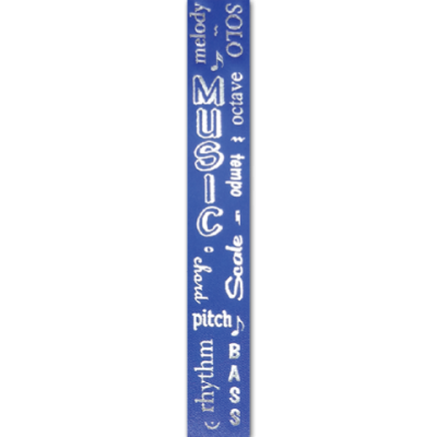 music words imprint ribbon