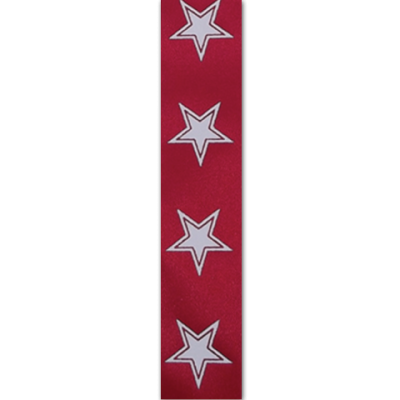 double star imprint ribbon