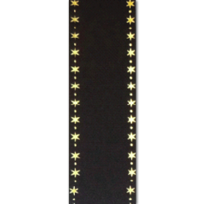 star dot border imprint ribbon