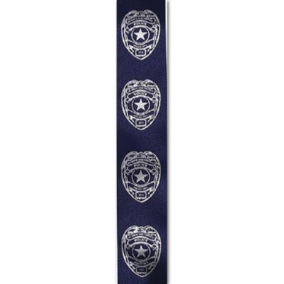 police badge imprint ribbon