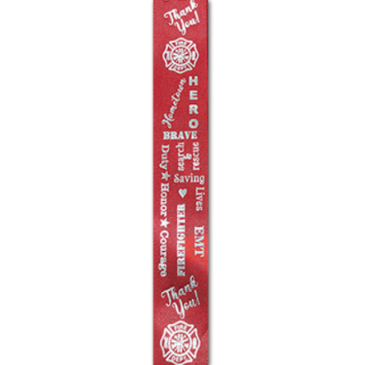 fireman appreciation imprint ribbon