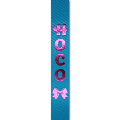 Hoco bow imprint ribbon