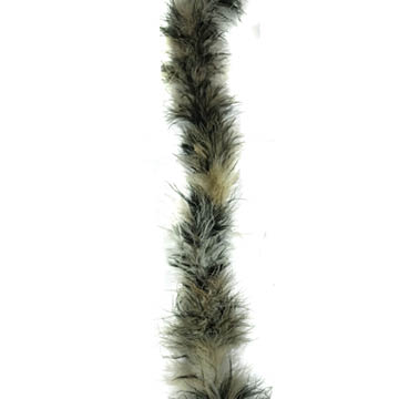 natural black mix feather boa