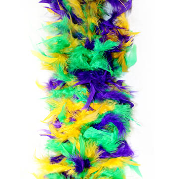 mardi gras chandelle feather boa