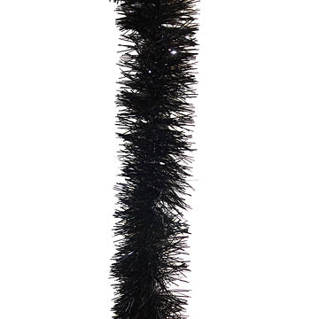 black tinsel foil garland