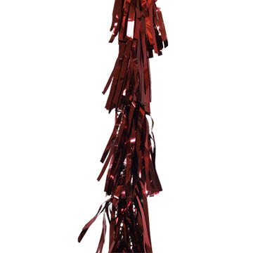 burgundy tassel foil garland