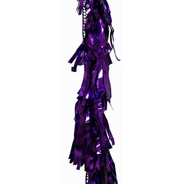purple tassel foil garland
