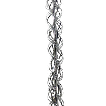 silver swirl foil garland