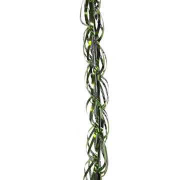 emerald green swirl foil garland