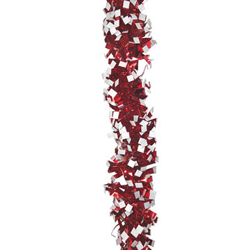 red plateau foil garland