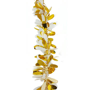 gold petal foil garland