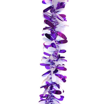 purple petal foil garland