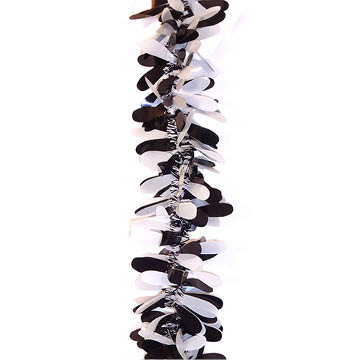 black petal foil garland