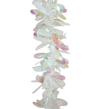 iridescent petal foil garland
