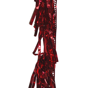 red tassel foil garland